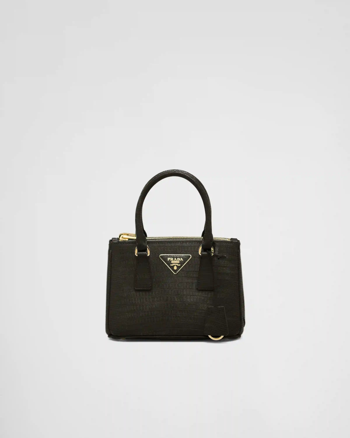Prada Galleria mini lizard skin bag