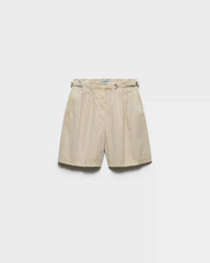 Garment-dyed old gabardine shorts