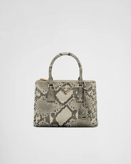 Prada Galleria small python leather bag