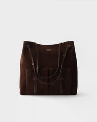 Prada Route large suede bag