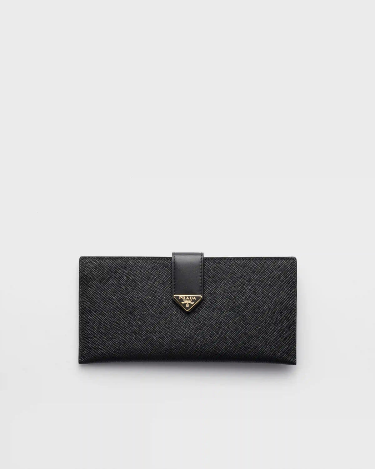 Large Saffiano and leather wallet