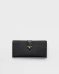 Large Saffiano and leather wallet